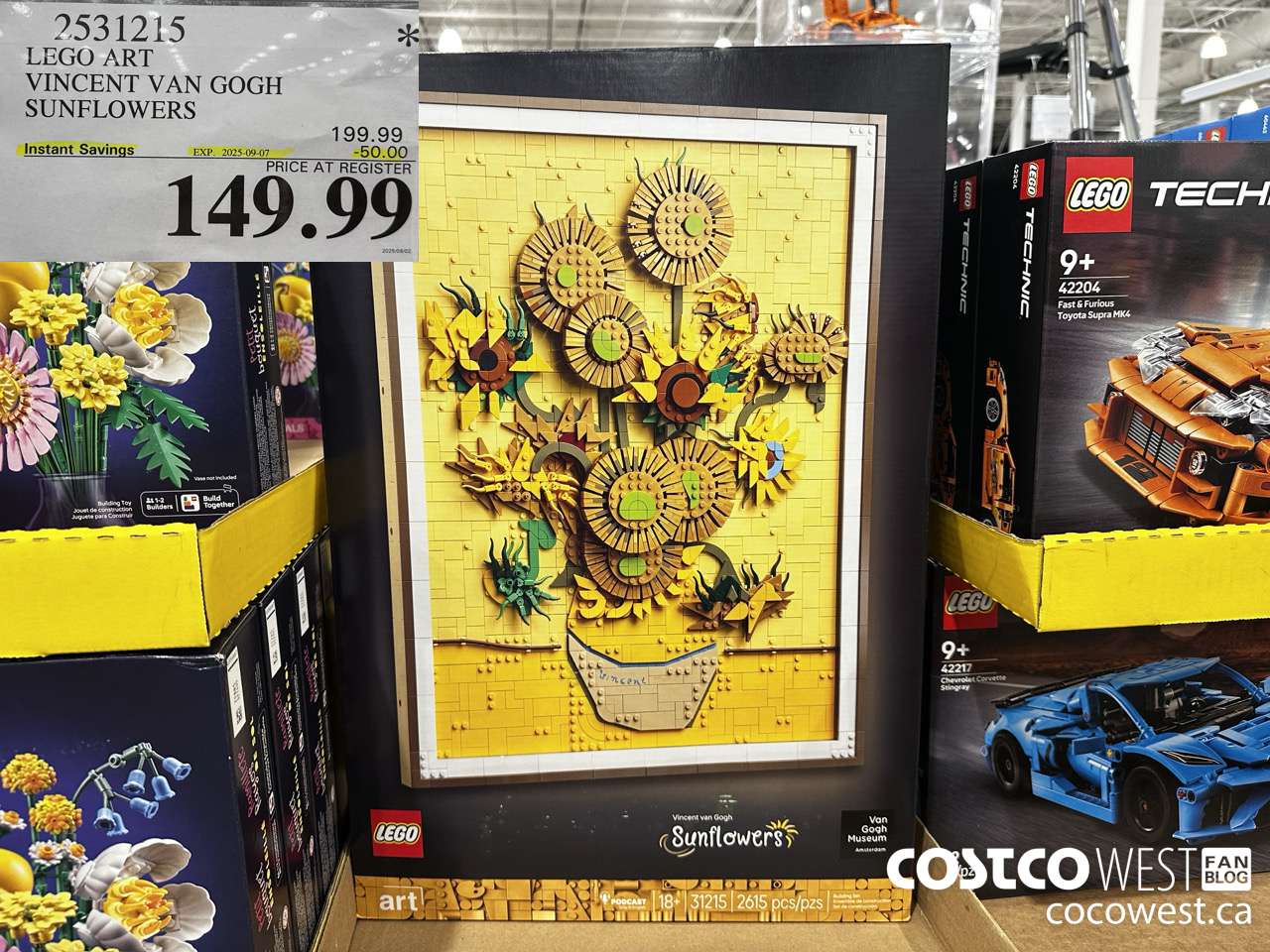 2531215 LEGO VINCENT VAN GOGH SUNFLOWERS ($50.00 INSTANT SAVINGS EXPIRES ON 2025-09-07) $149.99