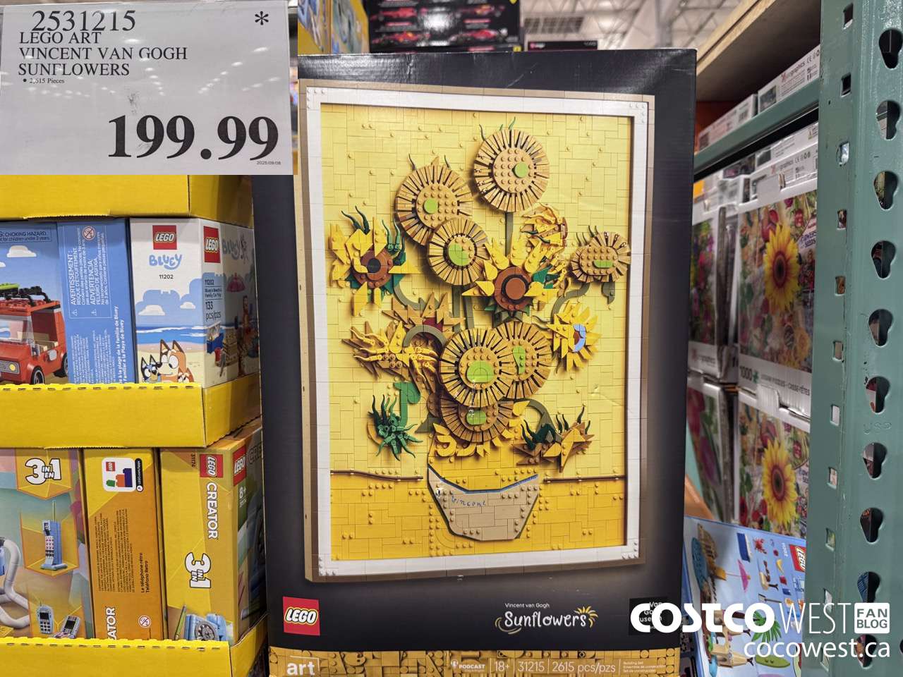 2531215 LEGO VINCENT VAN GOGH SUNFLOWERS $199.99