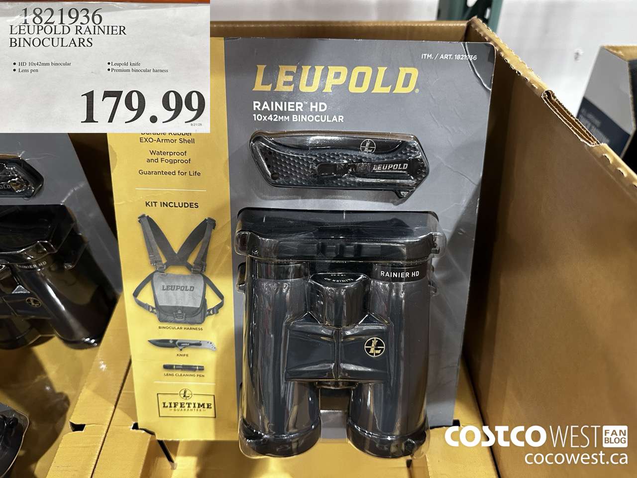 1821936 LEUPOLD RAINIER BINOCULARS $179.99