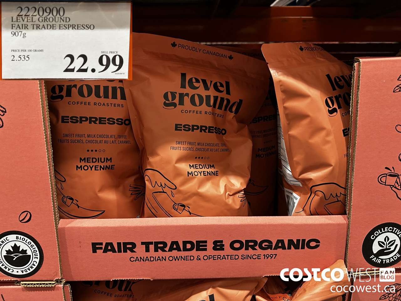 2220900 LEVEL GROUND FAIR TRADE ESPRESSO 907G $22.99