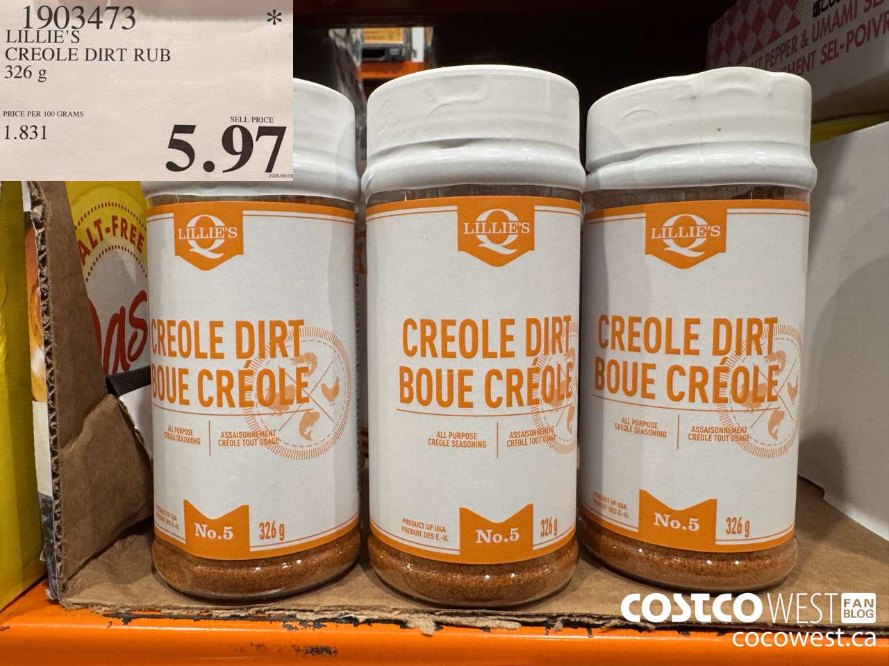 1903473 LILLIE'S CREOLE DIRT RUB 326G $5.97