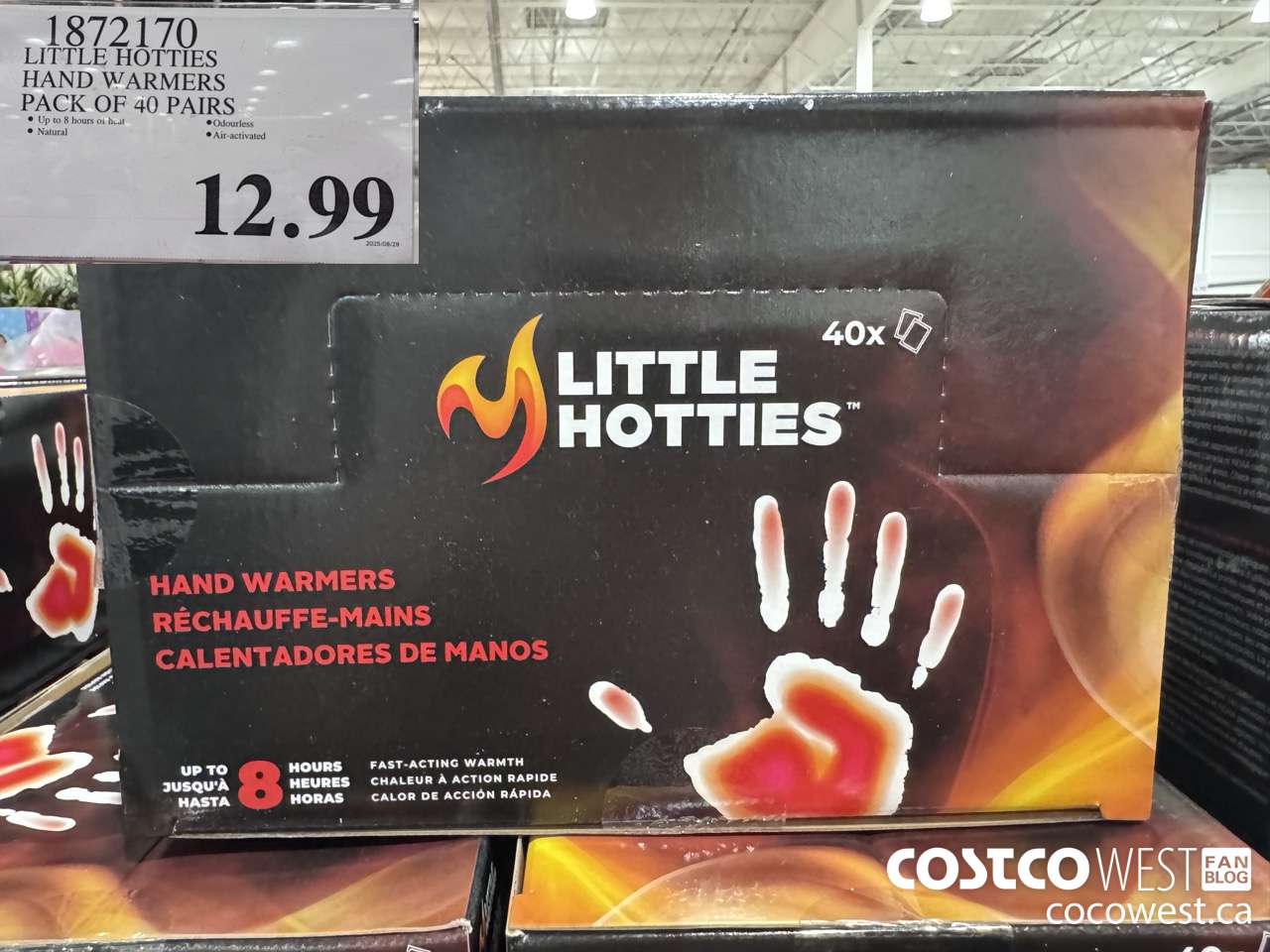 1872170 LITTLE HOTTIES HAND WARMERS PACK OF 40 PAIRS $12.99