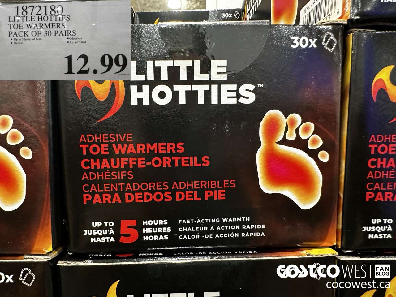 1872180 LITTLE HOTTIES TOE WARMERS PACK OF 30 PAIRS $12.99