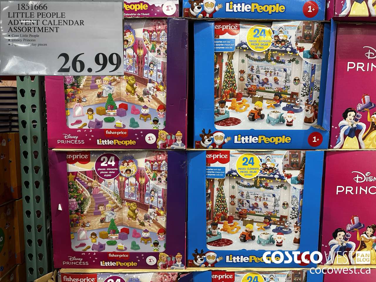 1851666 LITTLE PEOPLE ADVENT CALENDAR ASSORTMENT $26.99