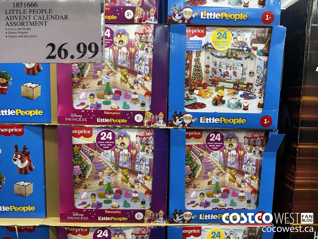 1851666 LITTLE PEOPLE ADVENT CALENDAR ASSORTMENT $26.99