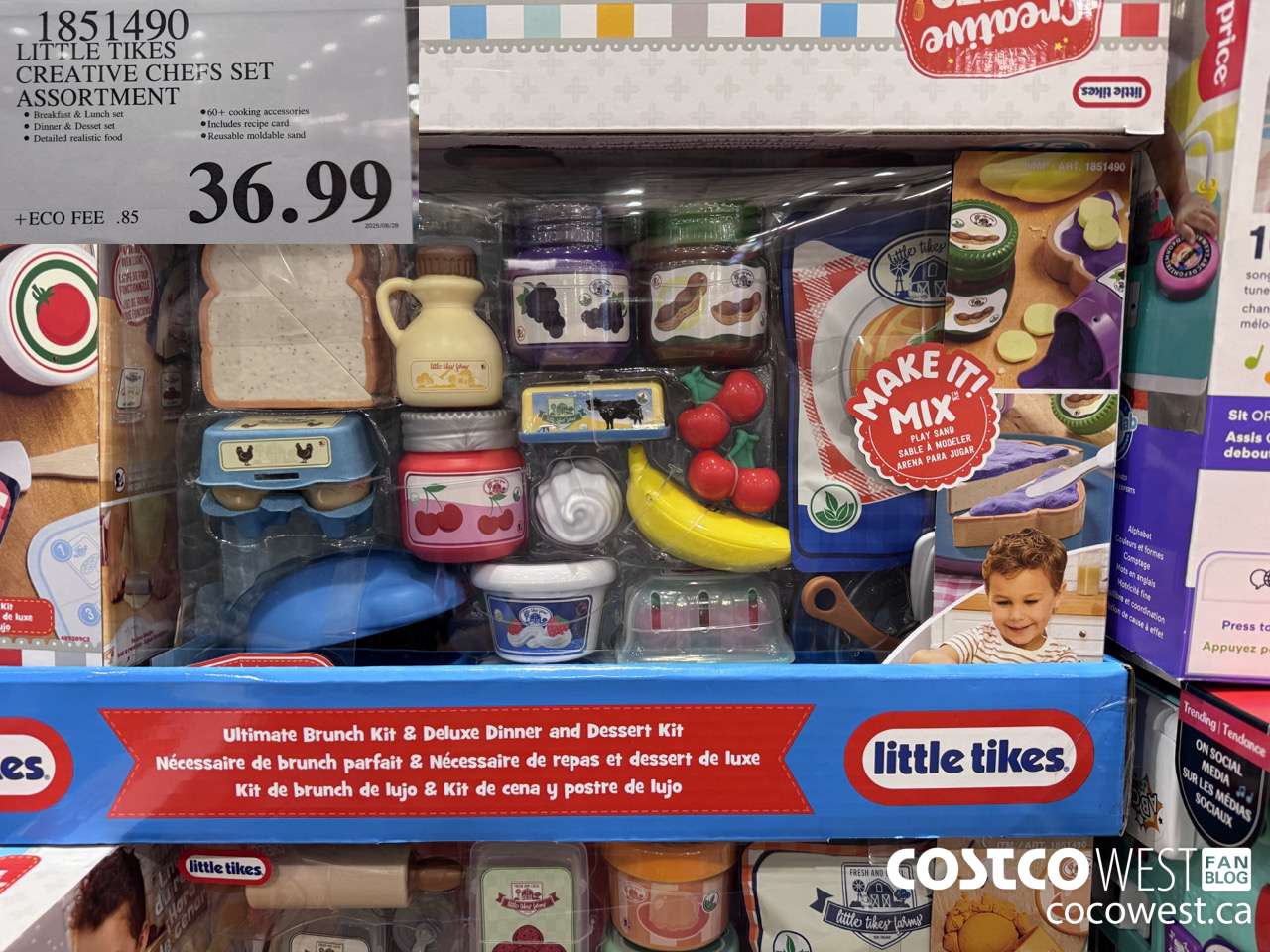 1851490 LITTLE TIKES CREATIVE CHEFS SET ASSORTMENT $36.99