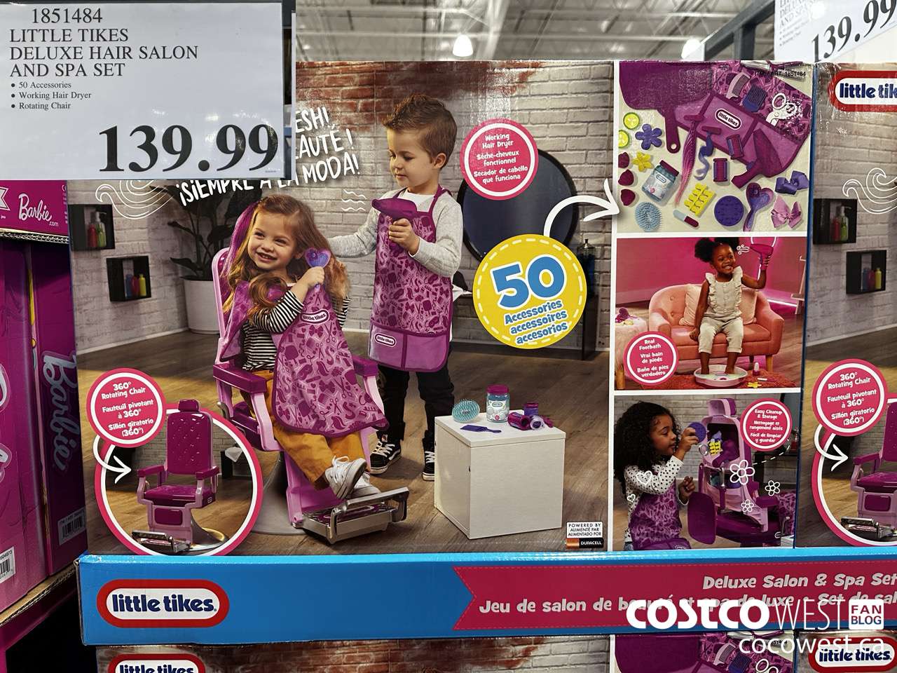 1851484 LITTLE TIKES DELUXE HAIR SALON AND SPA SET $139.99