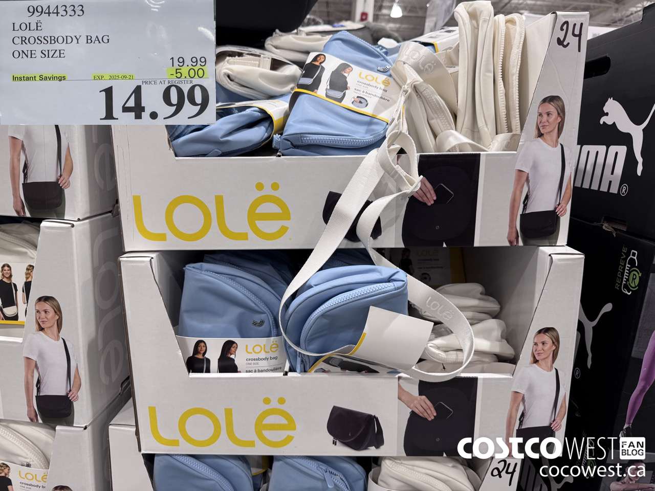 9944333 LOLE CROSSBODY BAG ONE SIZE ($5.00 INSTANT SAVINGS EXPIRES ON 2025-09-21) $14.99