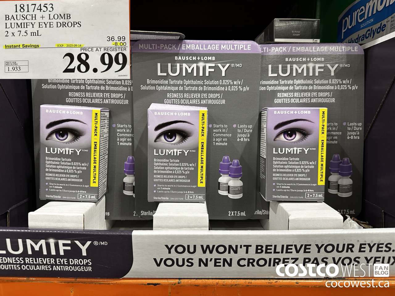 1817453 LUMIFY DROPS 2 X 7.5ML ($8.00 INSTANT SAVINGS EXPIRES ON 2025-09-14) $28.99