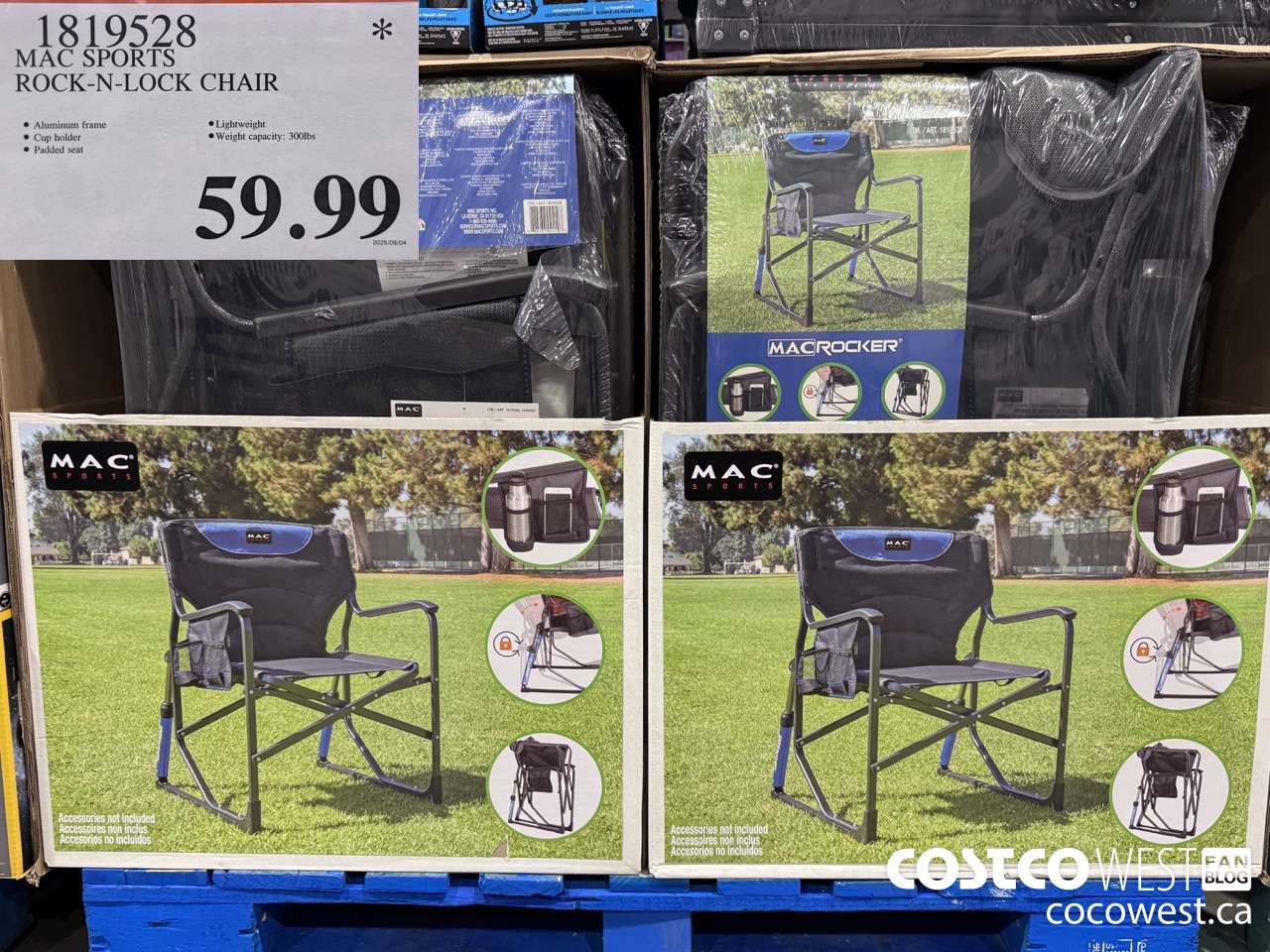 1819528 MAC SPORTS ROCK-N-LOCK CHAIR $59.99