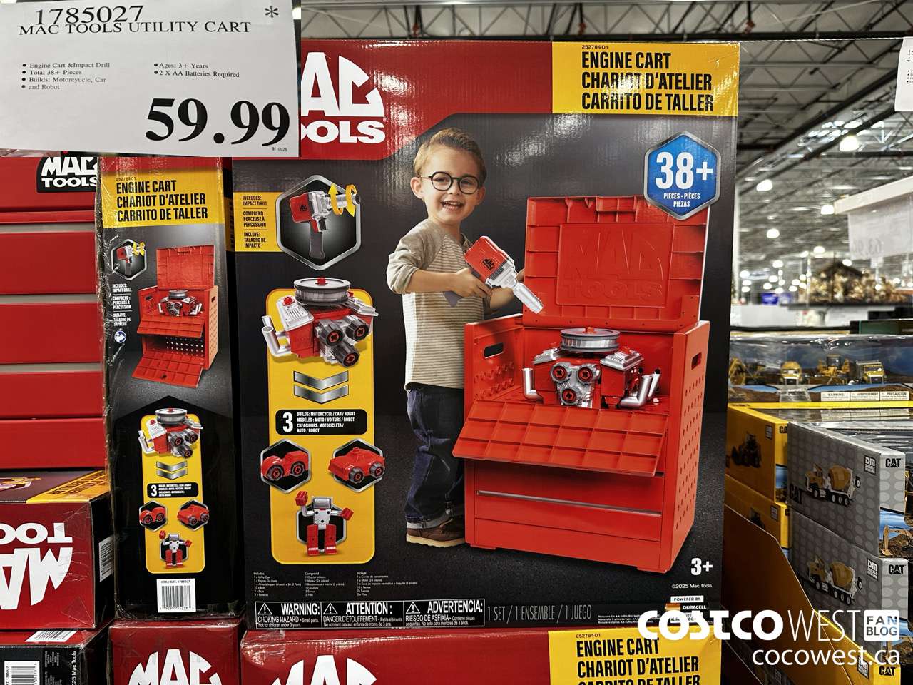 1785027 MAC TOOLS UTILITY CART $59.99