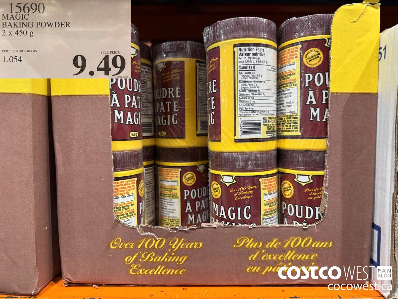 15690 MAGIC BAKING POWDER 2 x 450 g $9.49