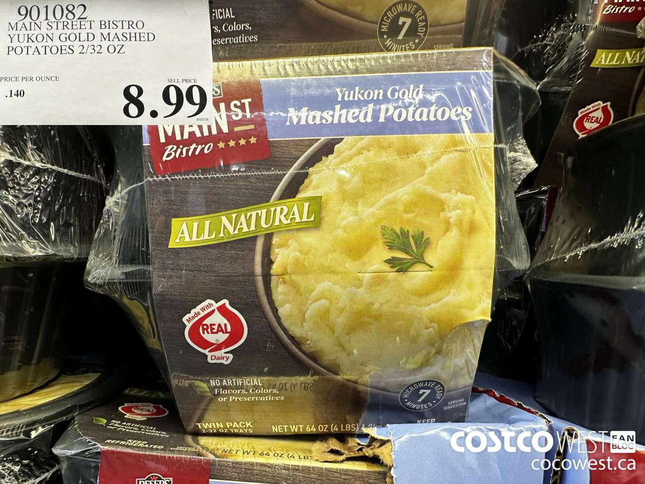 901082 MAIN STREET BISTRO YUKON GOLD MASHED POTATOES 2/32 OZ $8.99