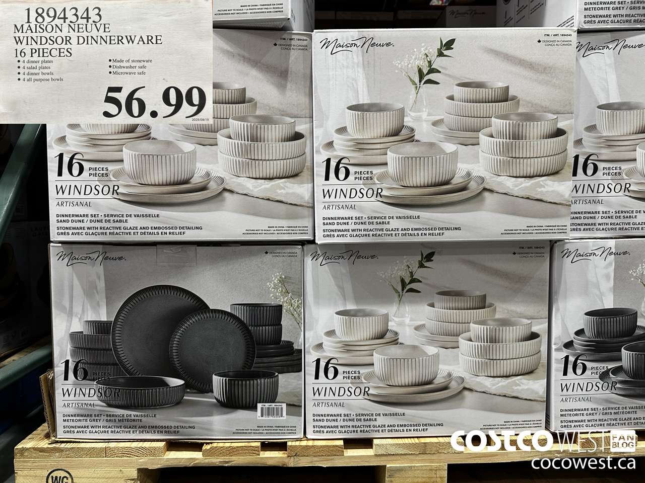 1894343 MAISON NEUVE WINDSOR DINNERWARE 16 PIECES $56.99