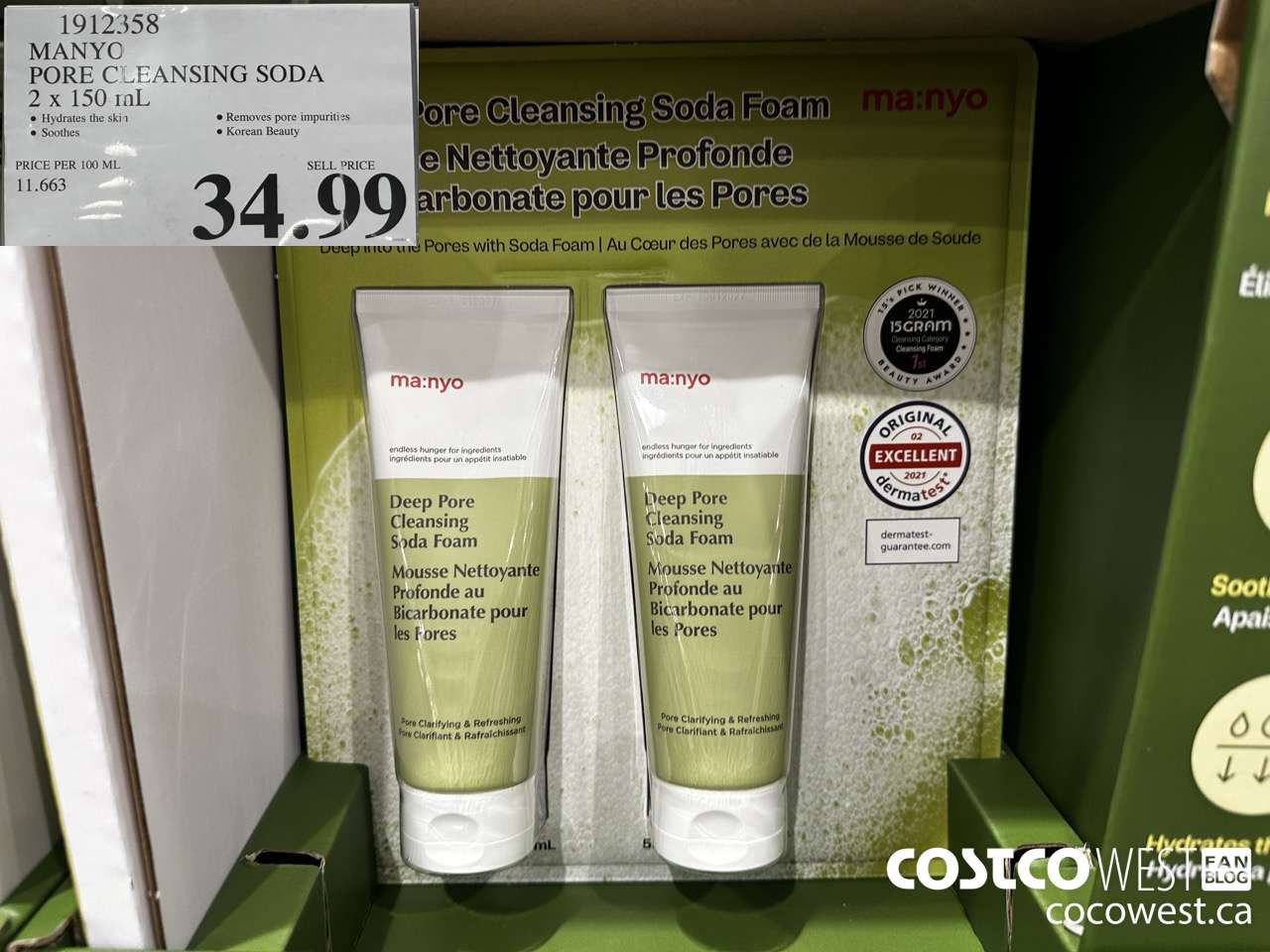 1912358 MANYO PORE CLEANSING SODA 2 X 150ML $34.99
