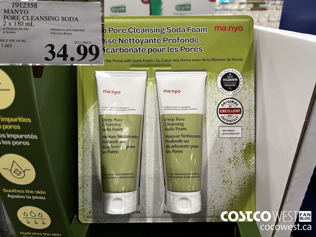 1912358 MANYO PORE CLEANSING SODA 2 X 150ML $34.99