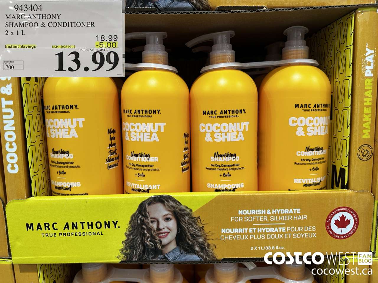 943404 MARC ANTHONY SH & CD 2 X 1L ($5.00 INSTANT SAVINGS EXPIRES ON 2025-10-12) $13.99