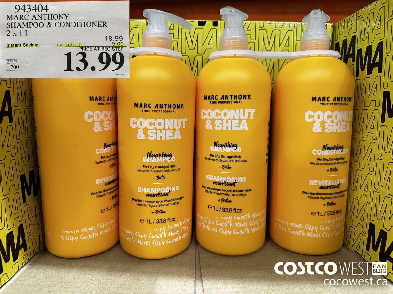 943404 MARC ANTHONY SH & CD 2 X 1L ($5.00 INSTANT SAVINGS EXPIRES ON 2025-10-12) $13.99