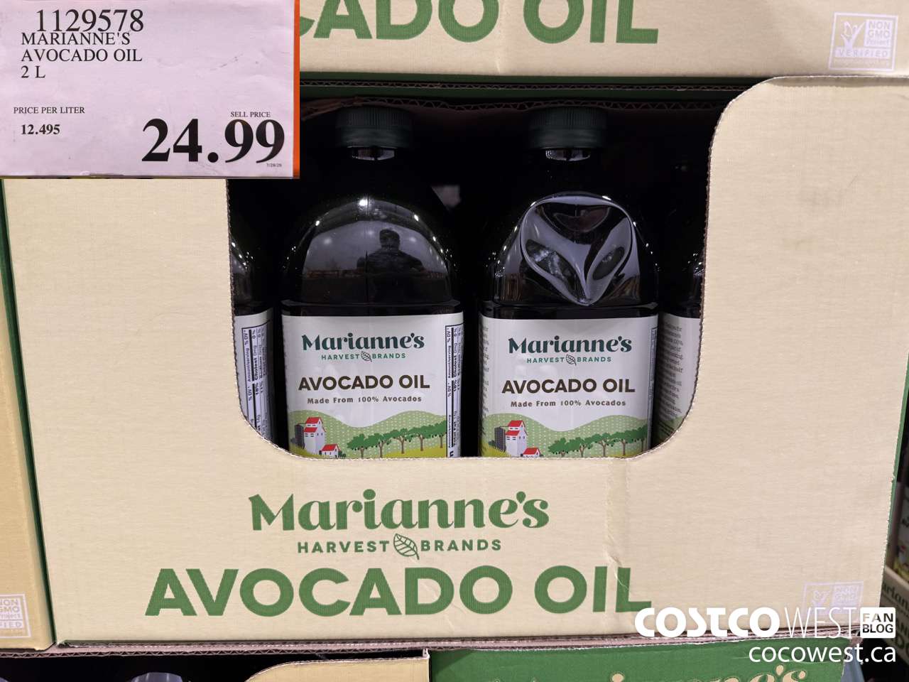 1129578 MARIANNE'S AVOCADO OIL 2L $24.99