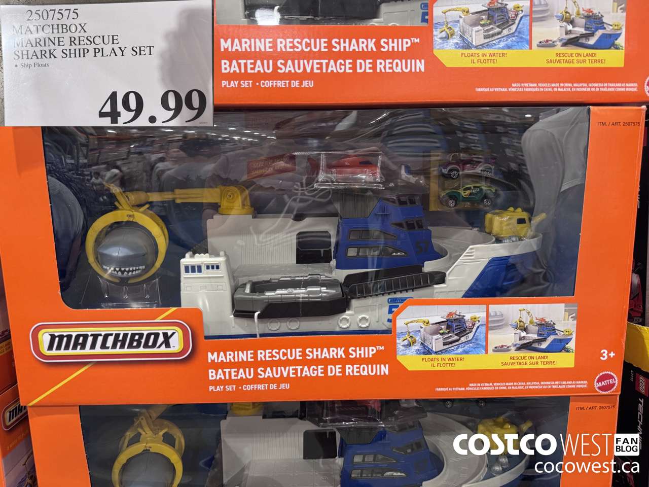 2507575 MATCHBOX MARINE RESCUE SHARK SHIP PLAY SET $49.99