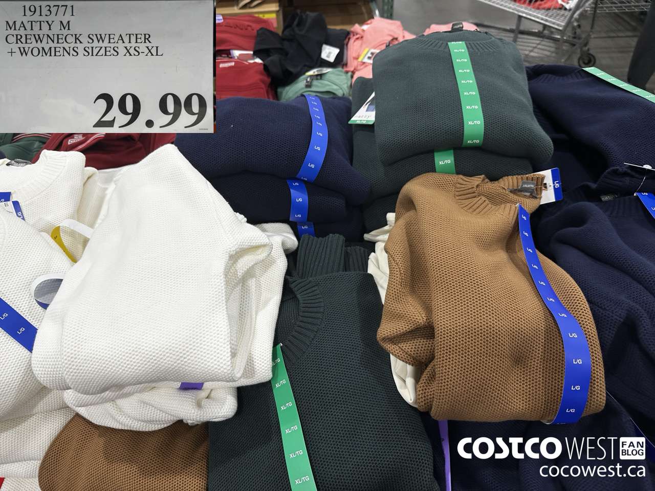 1913771 MATTY M CREWNECK SWEATER WOMENS SIZES XS-XL $29.99