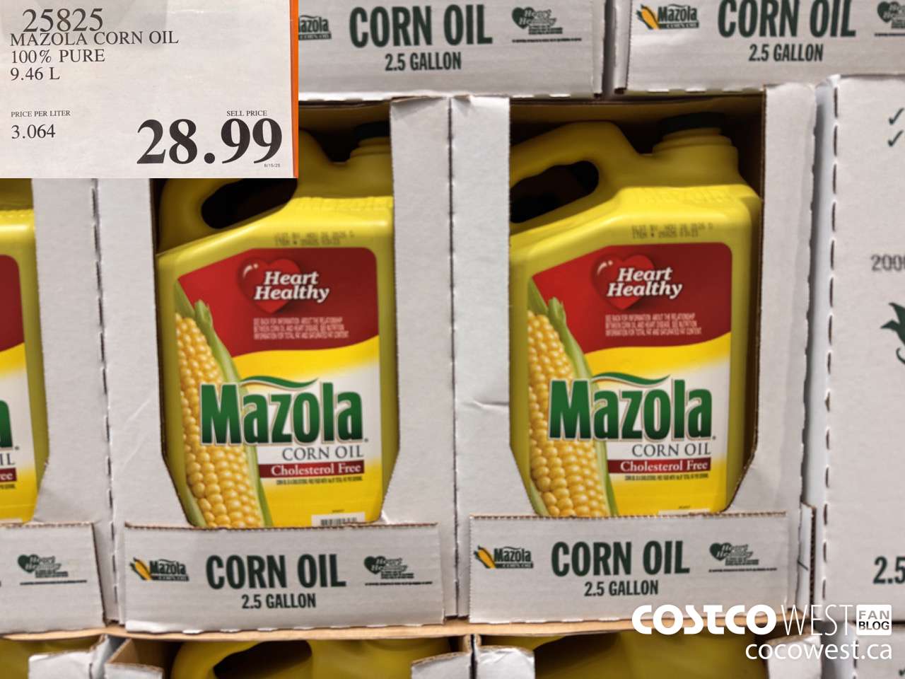 25825 MAZOLA CORN OIL 100% PURE 9.46L $28.99