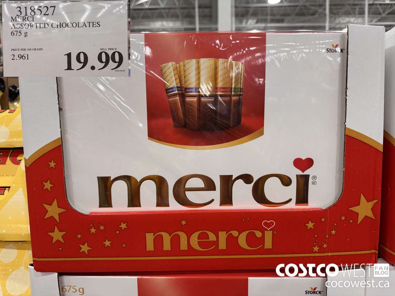 318527 MERCI ASSORTED CHOCOLATES 675 g $19.99