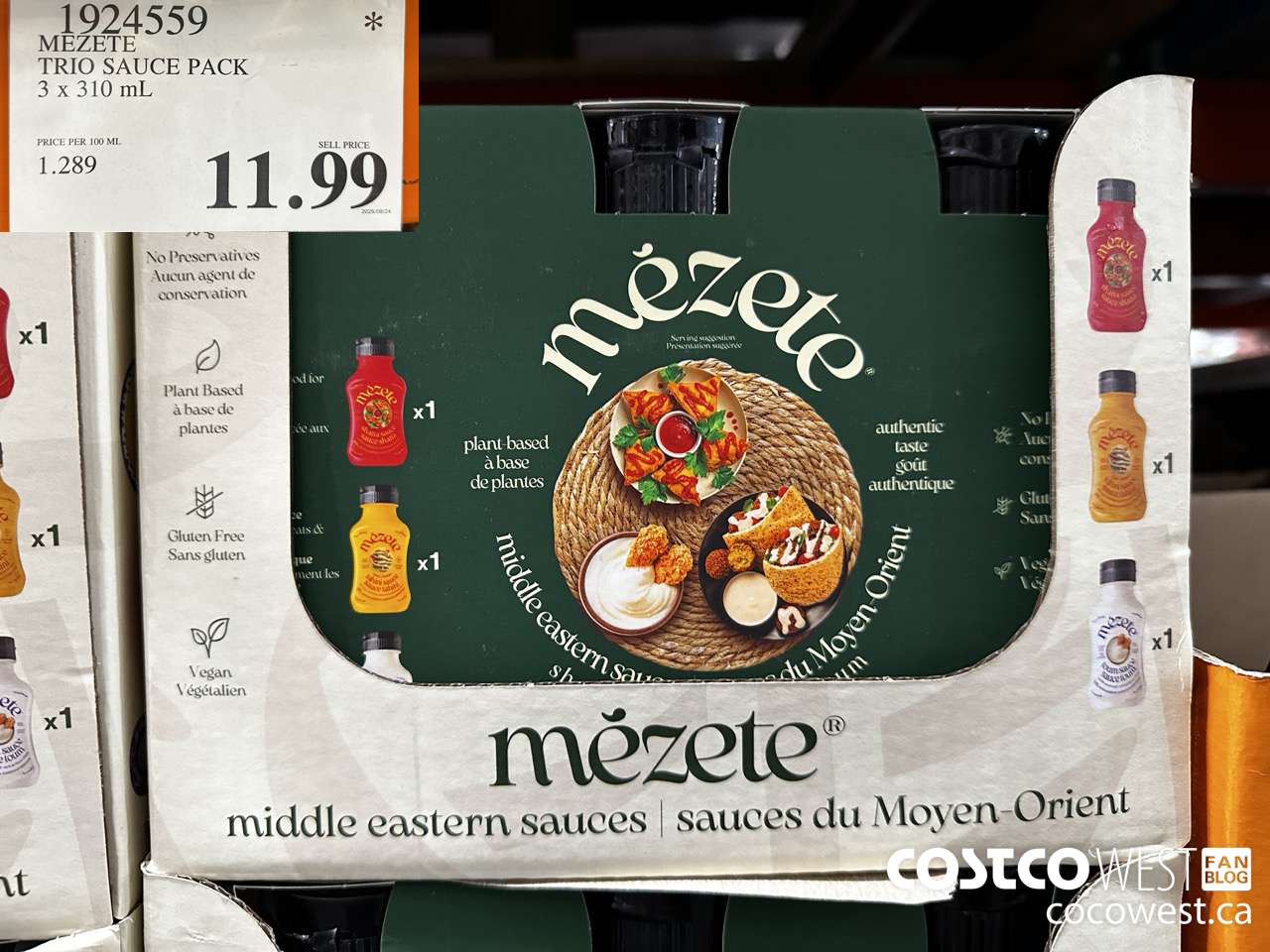 1924559 MEZETE TRIO SAUCE PACK 3 X 310ML $11.99