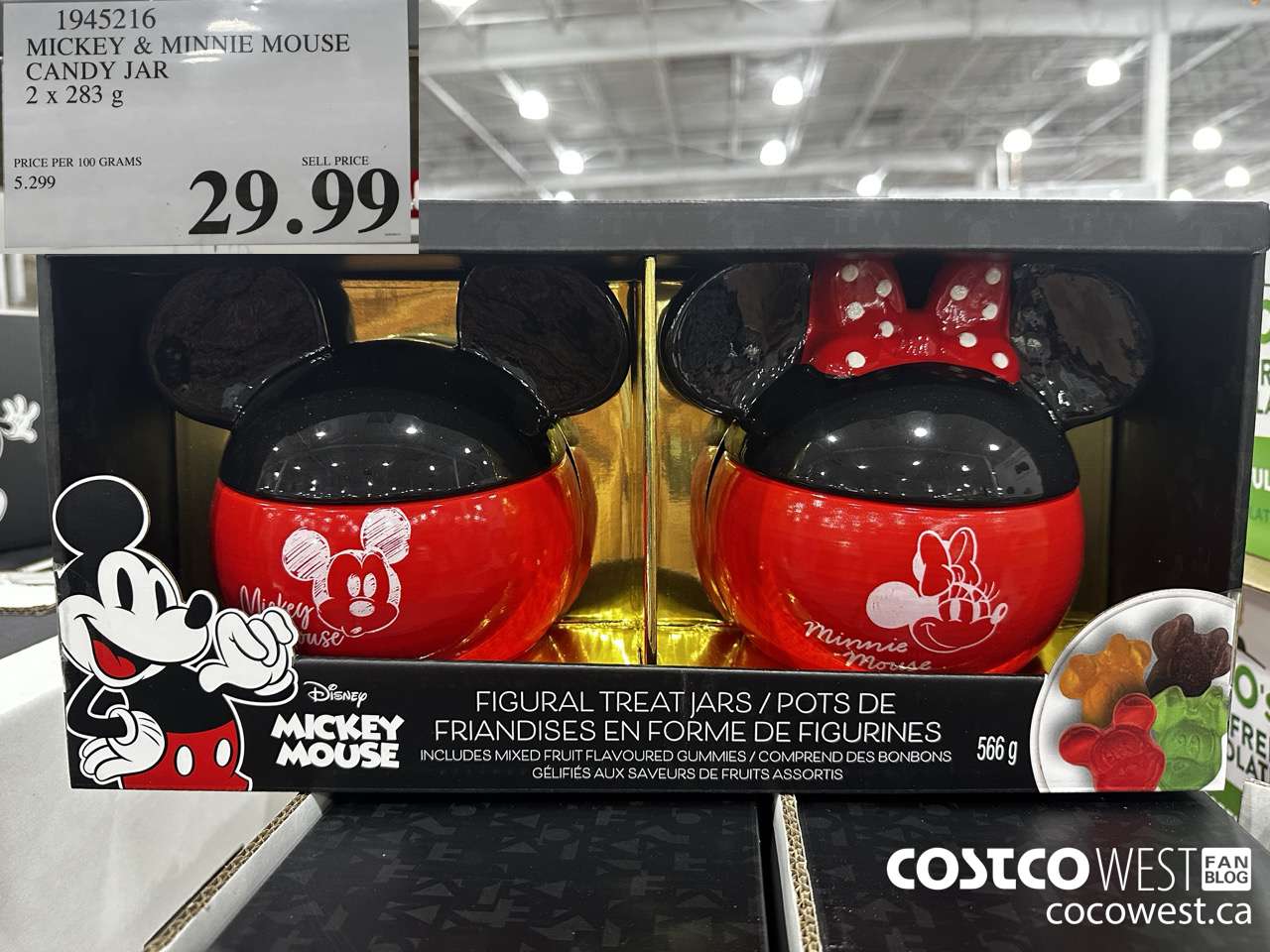 1945216 MICKEY & MINNIE MOUSE CANDY JAR 2 X 283G $29.99