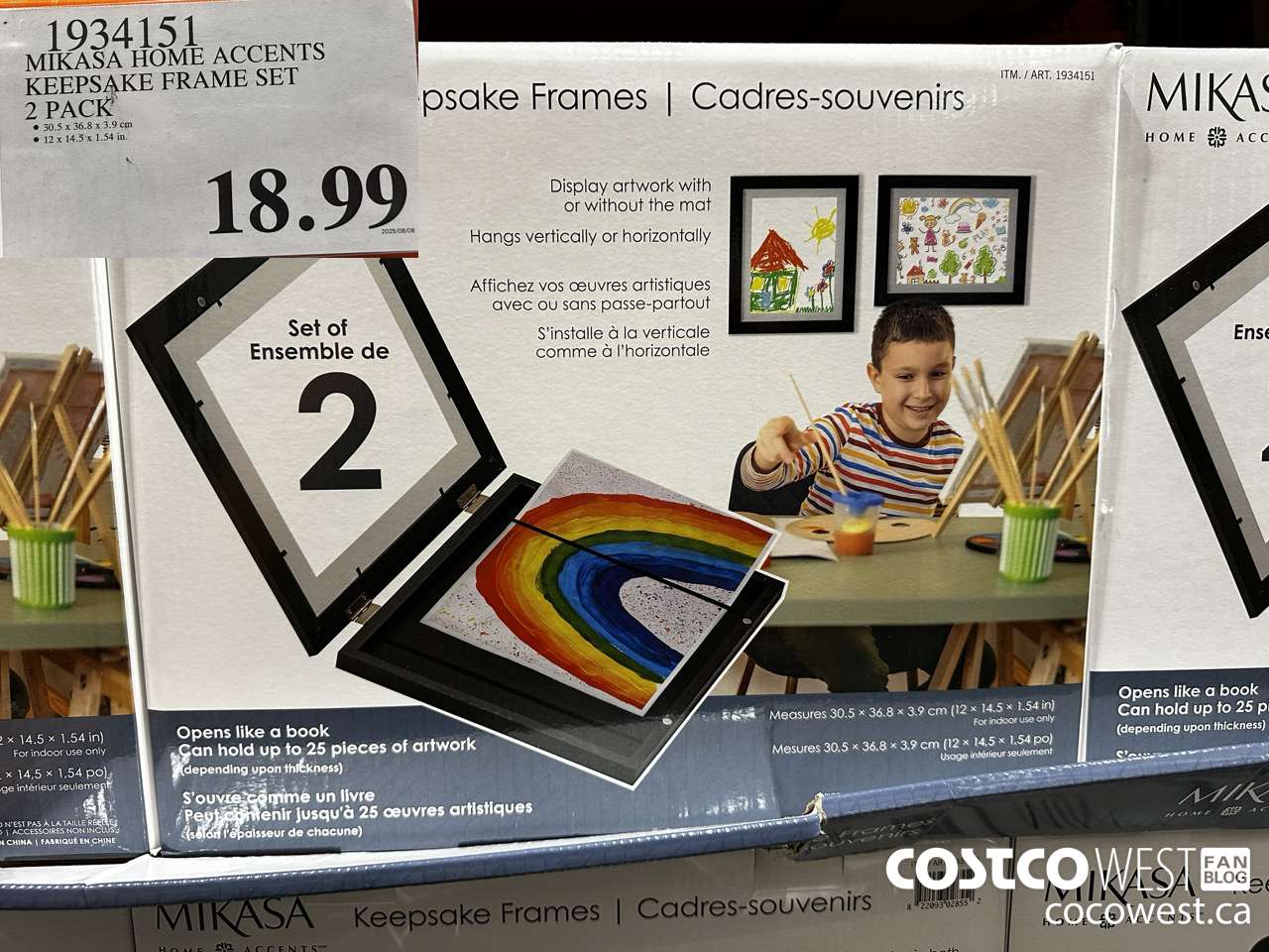 1934151 MIKASA HOME ACCENTS KEEPSAKE FRAME SET 2 PACK $18.99