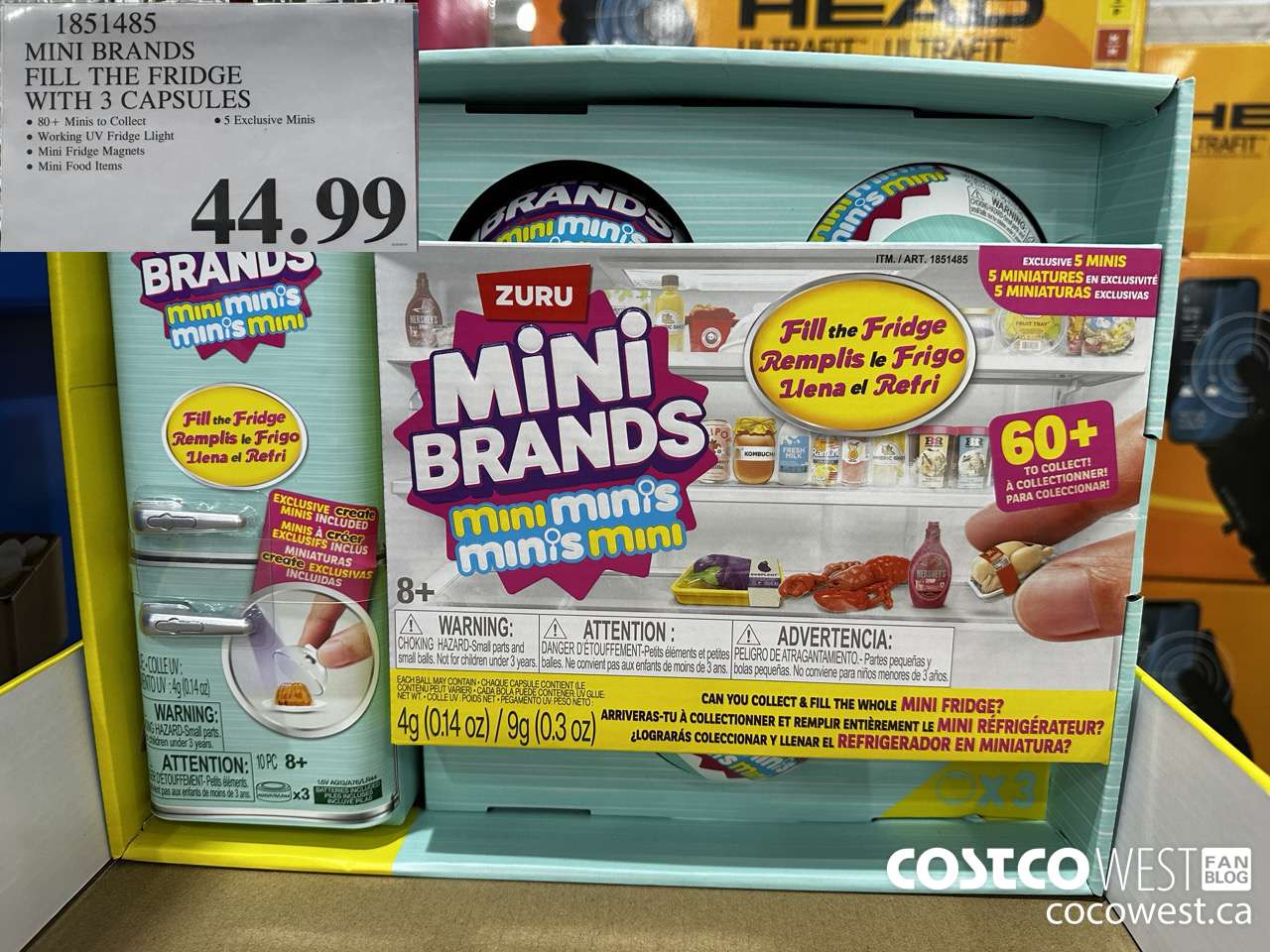 1851485 MINI BRANDS FILL THE FRIDGE WITH 3 CAPSULES $44.99