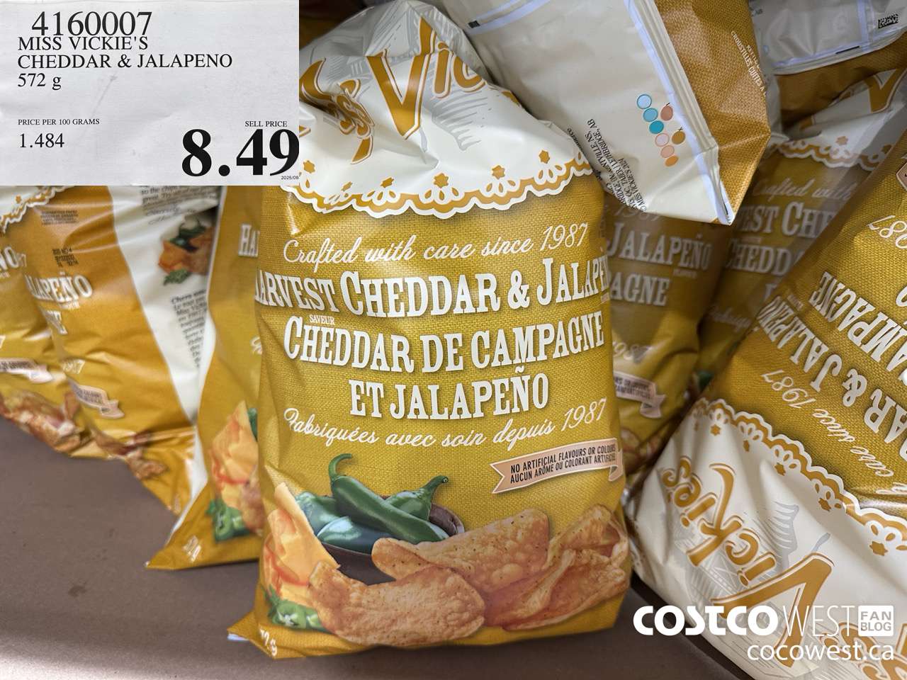 4160007 MISS VICKIE'S CHEDDAR & JALAPENO 572G $8.49