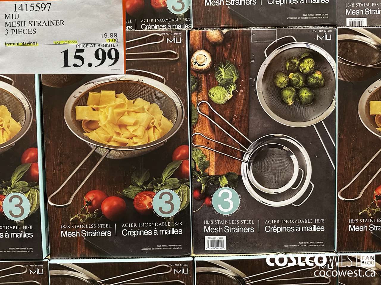 1415597 MIU MESH STRAINER 3 PIECES ($4.00 INSTANT SAVINGS EXPIRES ON 2025-10-05) $15.99