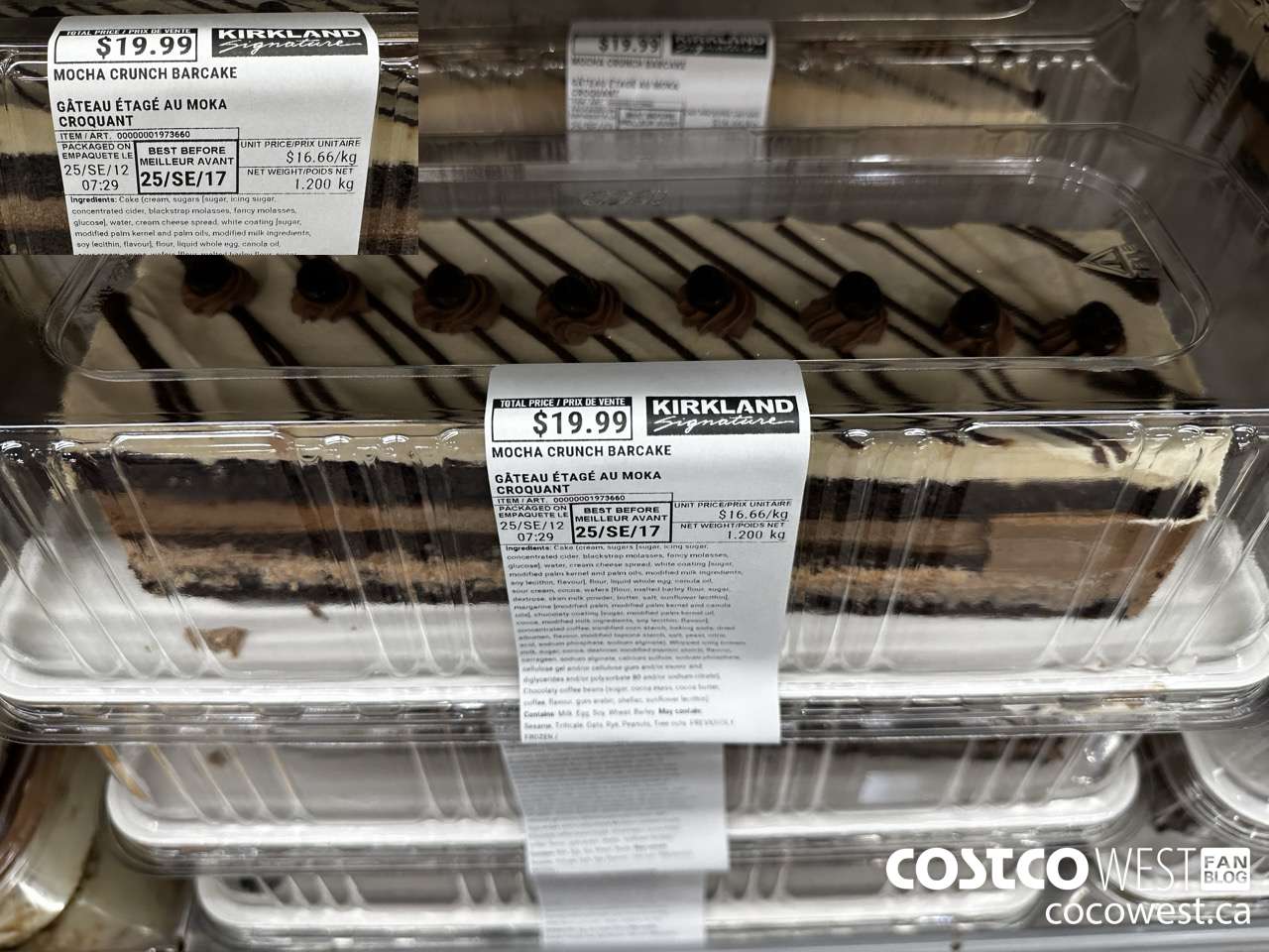 1973660 MOCHA CRUNCH BARCAKE $19.99