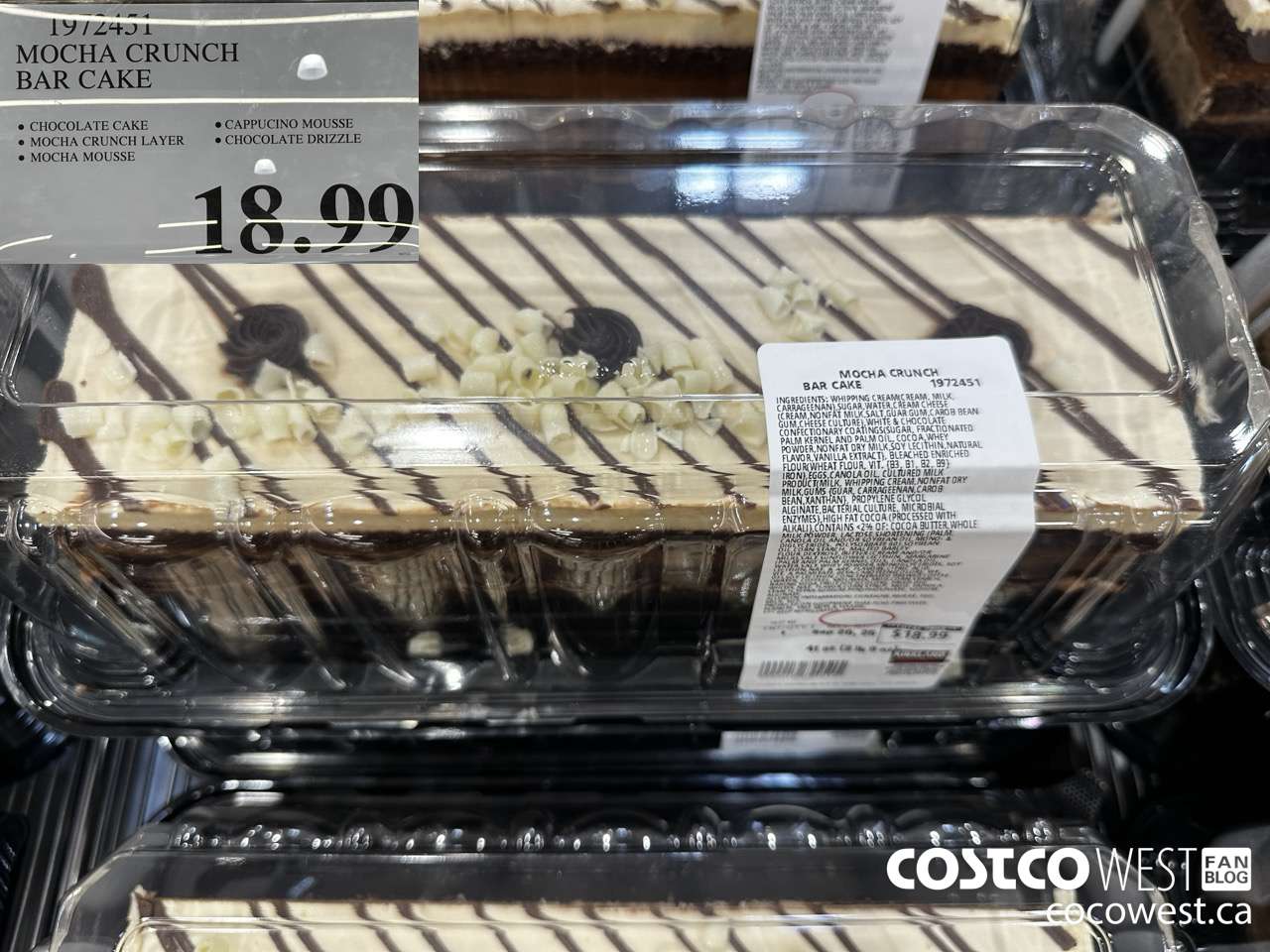 1972451 MOCHA CRUNCH BAR CAKE $18.99