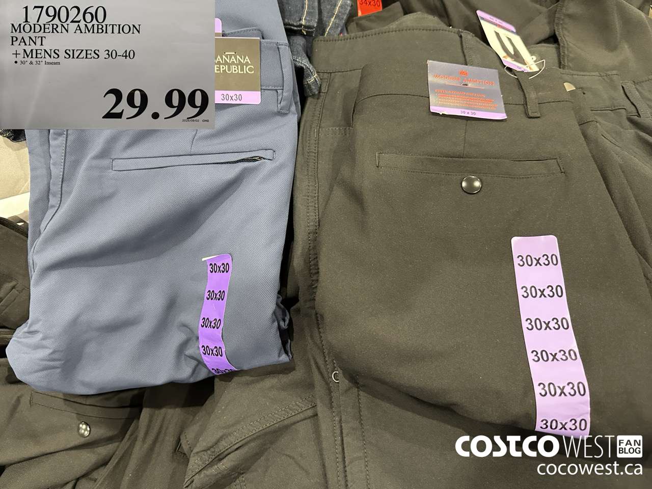 1790260 MODERN AMBITION PANT MENS SIZES 30-40 $29.99