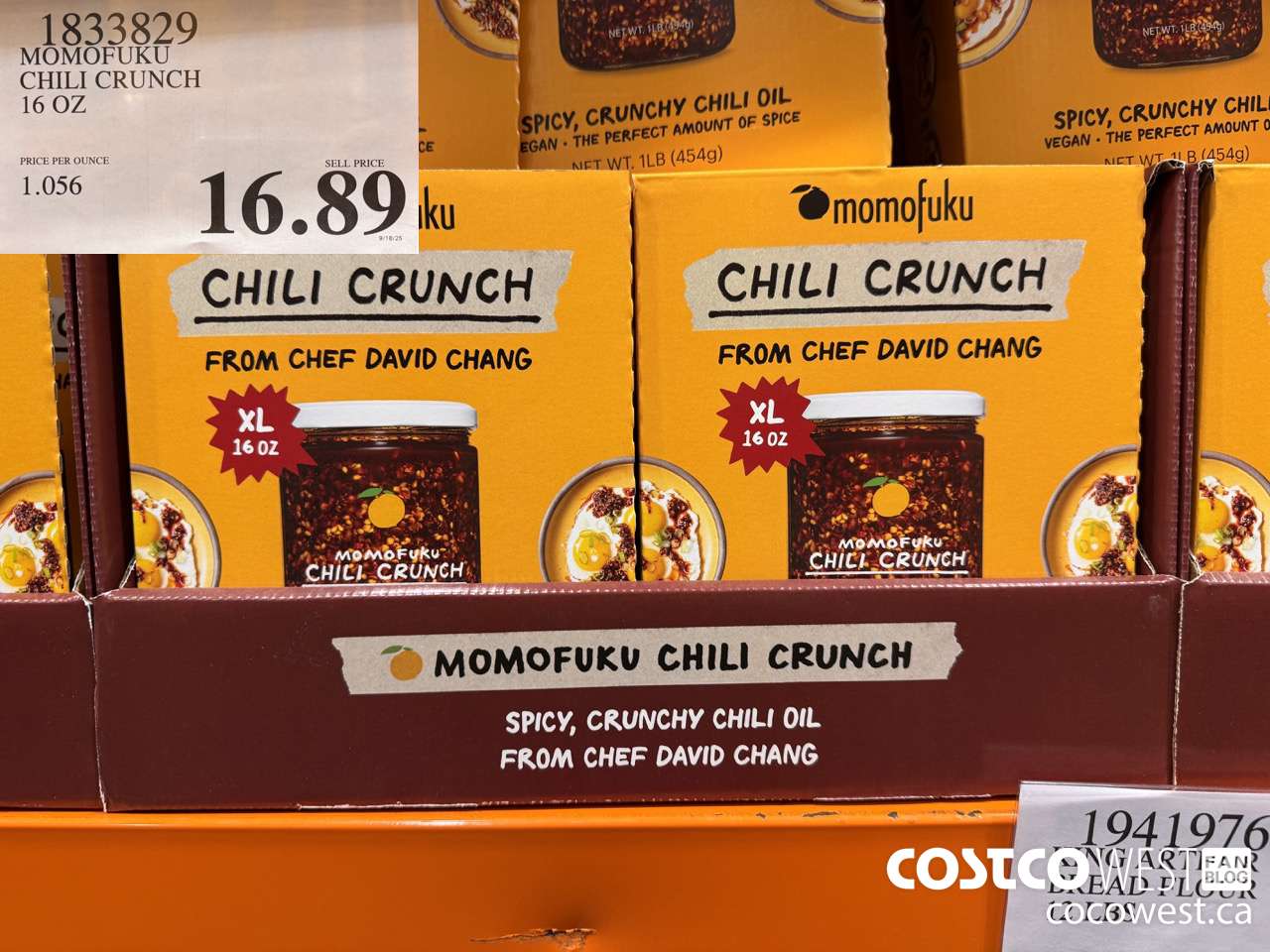 1833829 MOMOFUKI SHILI CRUNCH 16 OZ $16.89