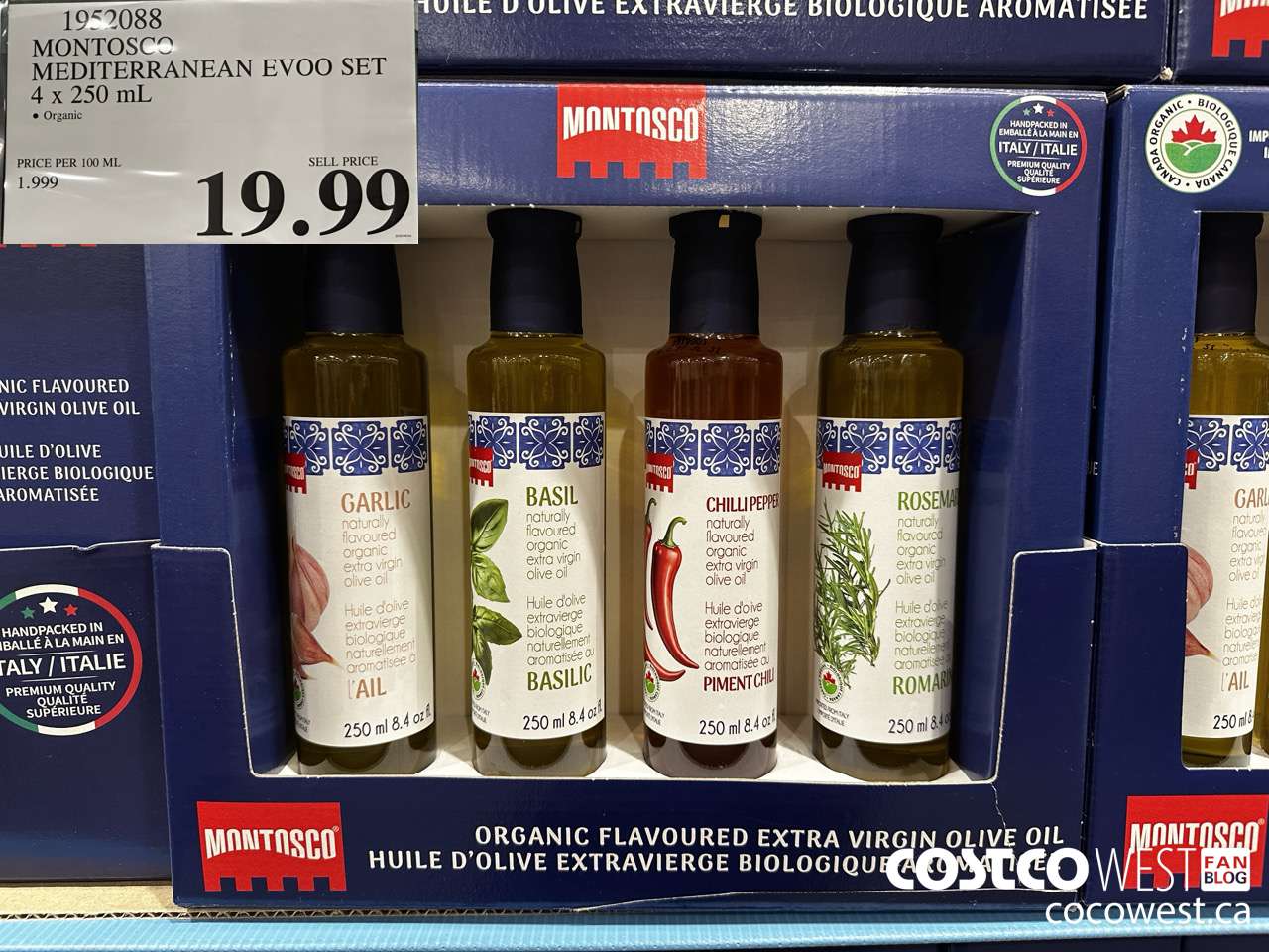 1952088 MONTOSCO MEDITERRANEAN EVOO SET 4 X 250ML $19.99
