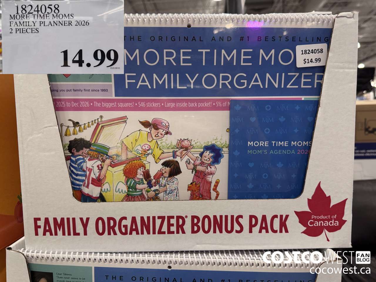 1824058 MORE TIME MOMS FAMILY PLANNER 2026 $14.99