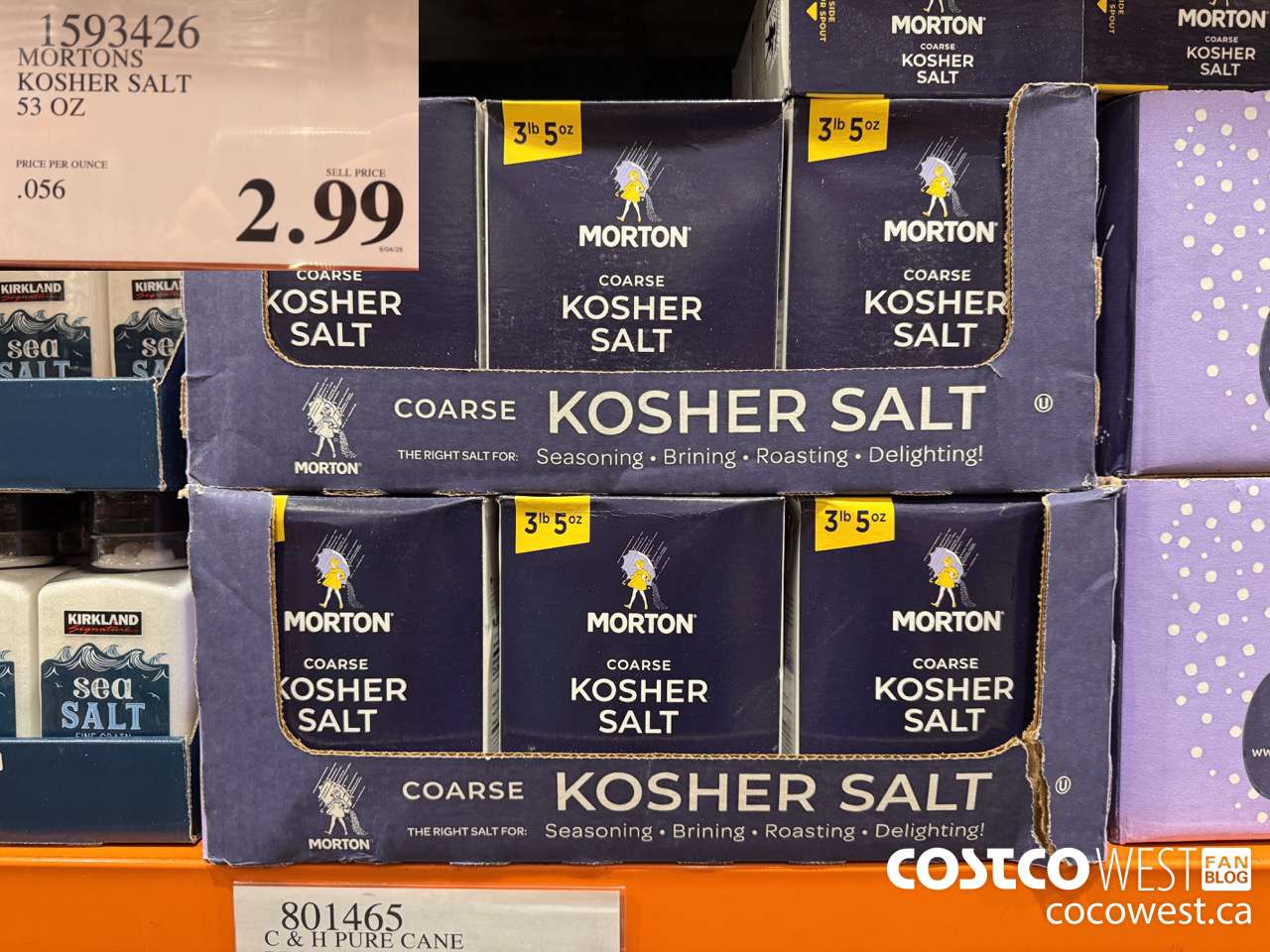 1593426 MORTONS KOSHER SALT 53 OZ $2.99