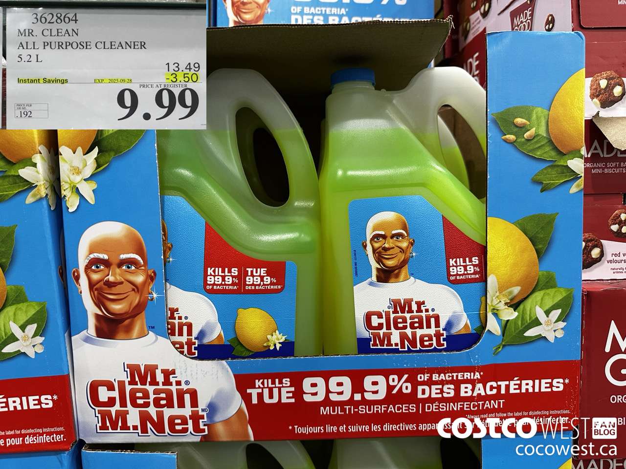 362864 MR. CLEAN ALL PURPOSE CLEANER 5.2 L ($3.50 INSTANT SAVINGS EXPIRES ON 2025-09-28) $9.99