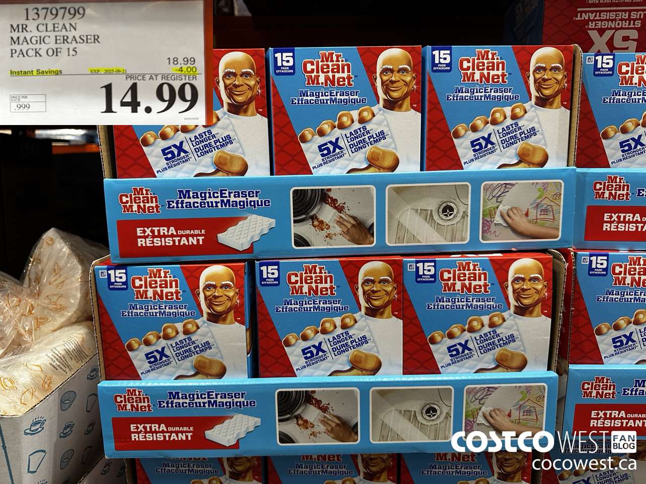 1379799 MR. CLEAN MAGIC ERASER VARIETY PACK PACK OF 15 ($4.00 INSTANT SAVINGS EXPIRES ON 2025-09-21) $14.99