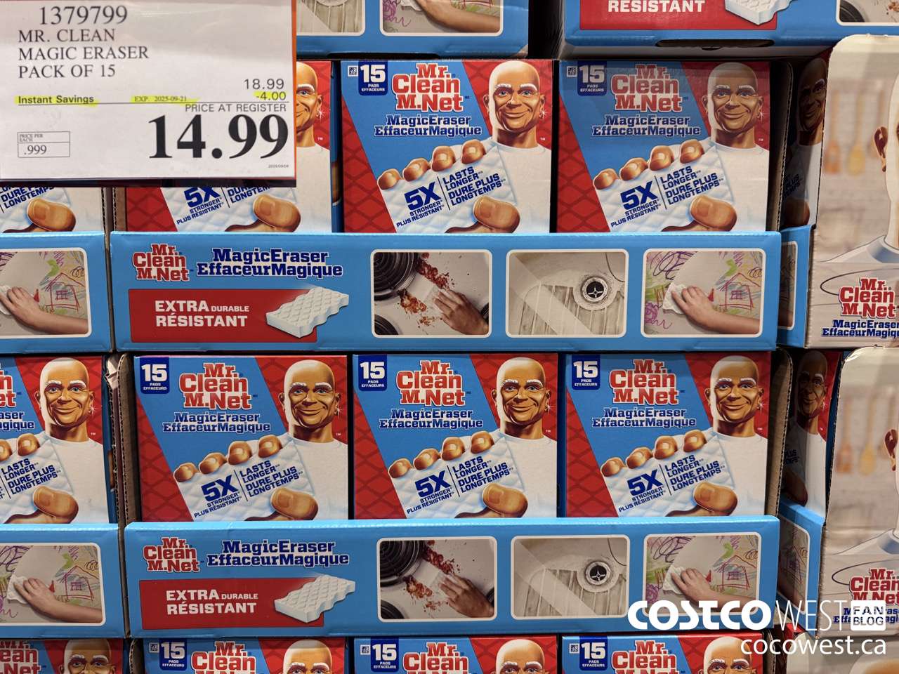 1379799 MR. CLEAN MAGIC ERASER VARIETY PACK PACK OF 15 ($4.00 INSTANT SAVINGS EXPIRES ON 2025-09-21) $14.99