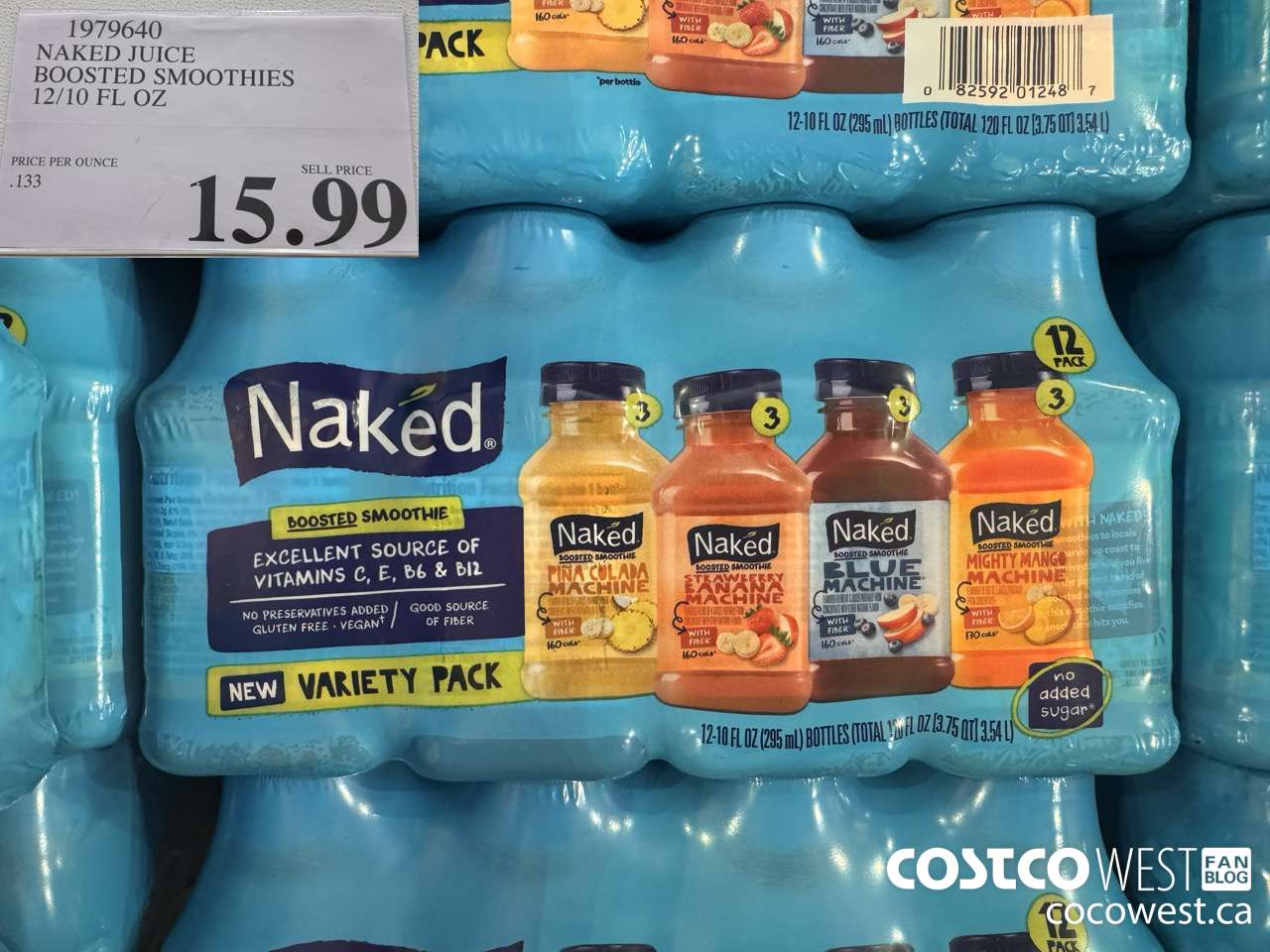 1979640 NAKED JUICE BOOSTED SMOOTHIES 1210 FL OZ $15.99