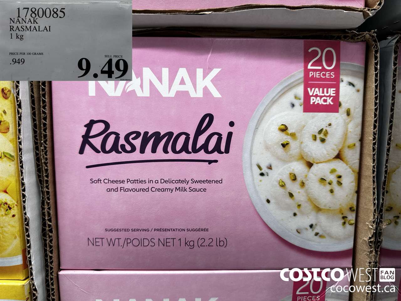 1780085 NANAK RASMALAI 1KG $9.49