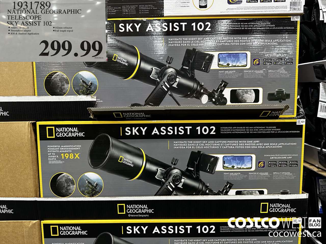 1931789 NATIONAL GEOGRAPHIC TELESCOPE SKY ASSIST 102 $299.99