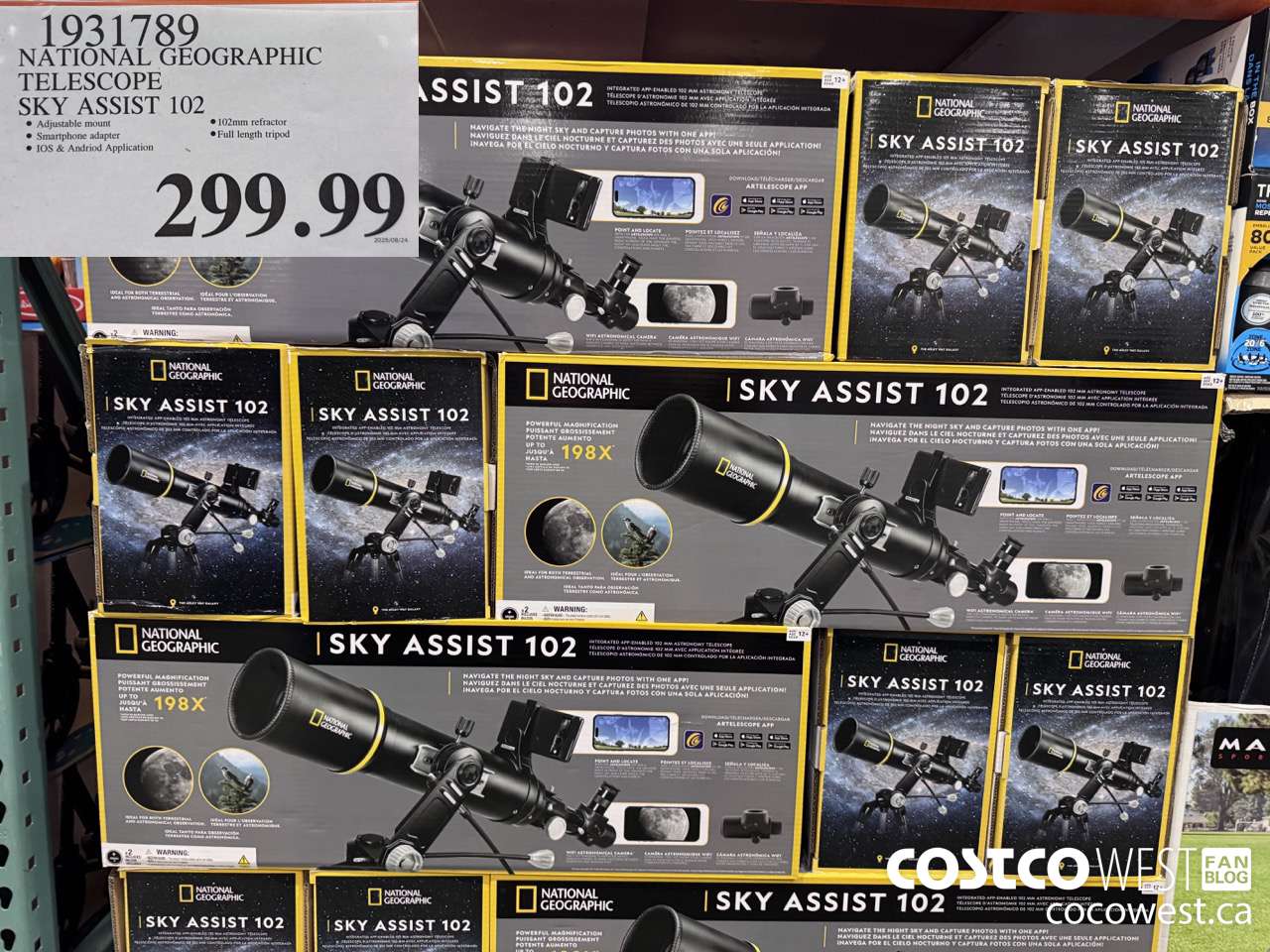 1931789 NATIONAL GEOGRAPHIC TELESCOPE SKY ASSIST 102 $299.99