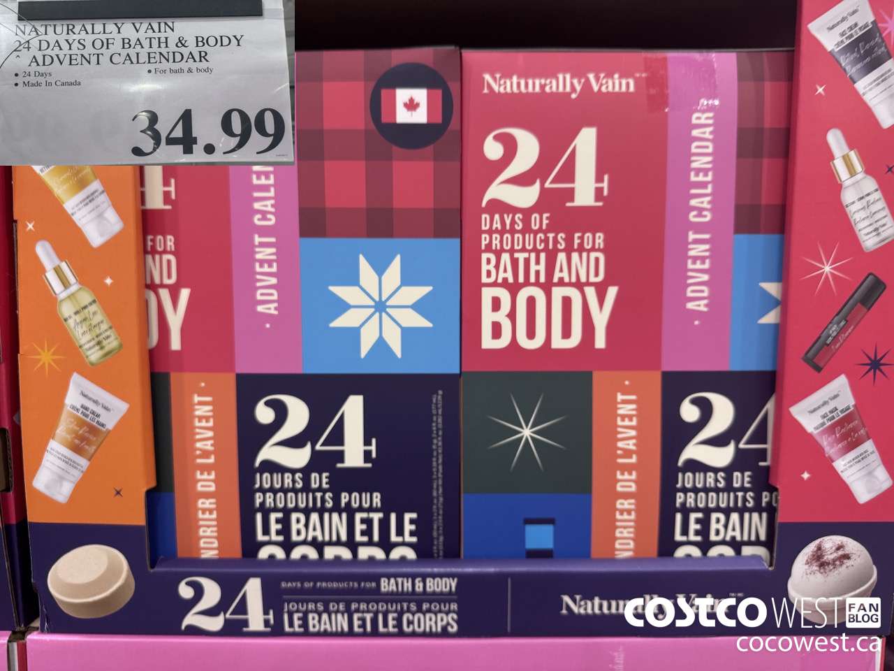 1814808 NATURALLY VAIN BEAUTY ADVENT CALENDAR 24 DAYS $34.99