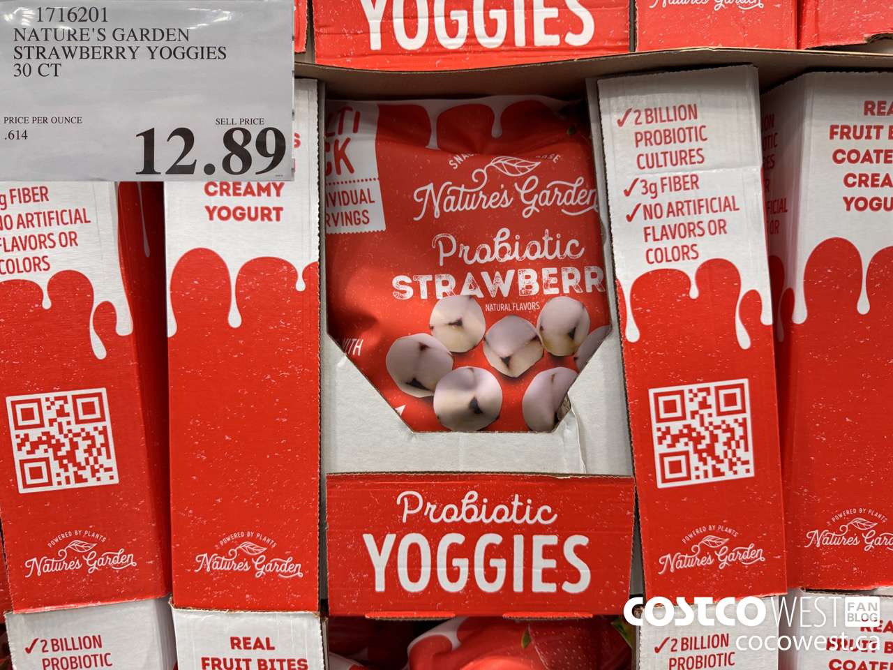 1716201 NATURE'S GARDEN STRAWBERRY YOGGIES 30 CT $12.89