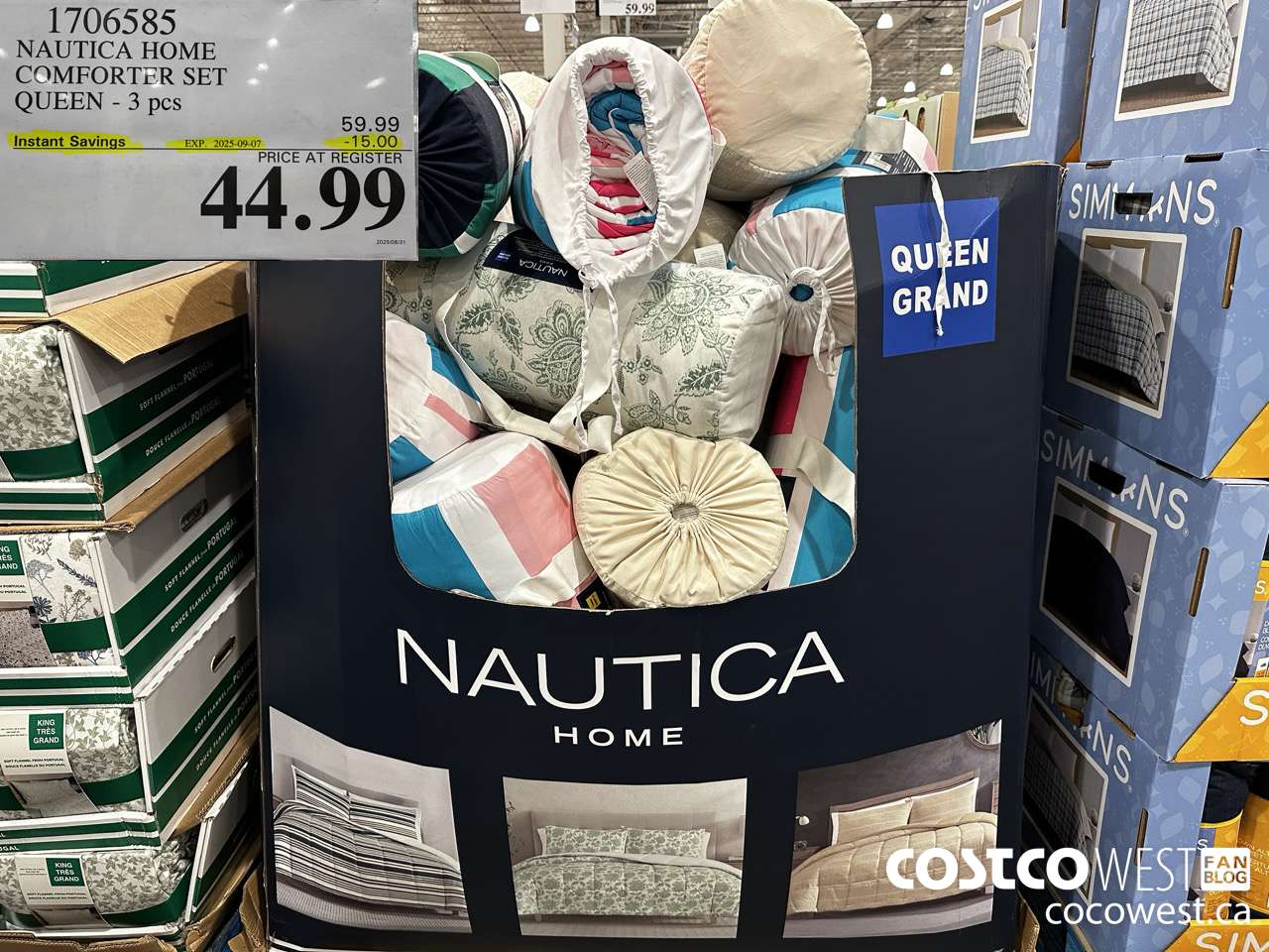 1706585 NAUTICA HOME COMFORTER SET QUEEN 3 PCS ($15.00 INSTANT SAVINGS EXPIRES ON 2025-09-07) $44.99